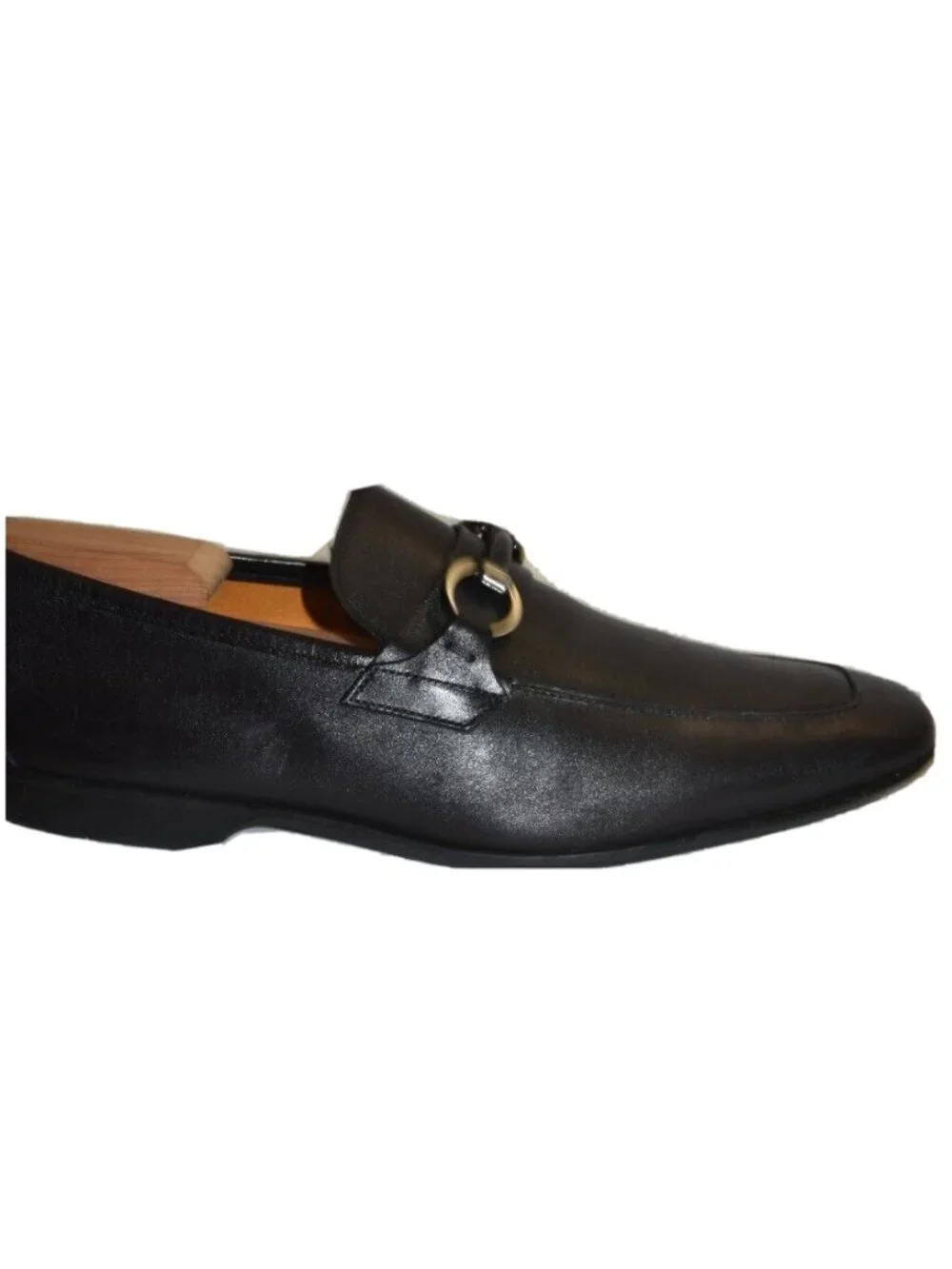 Magnanni Horsebit Leather Loafer Size 10 M Black 16482 DD32